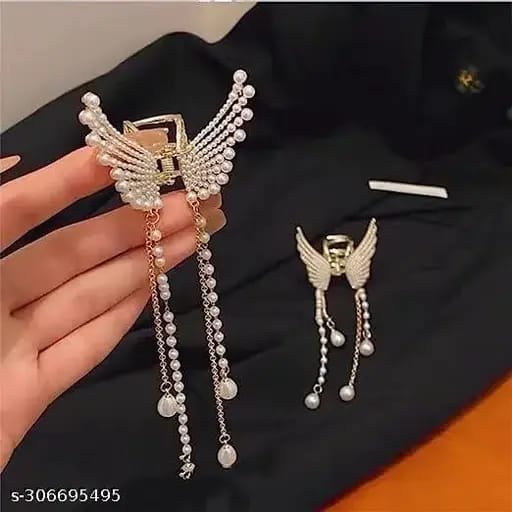 Elegant Chinese Hair Clip – Butterfly & Rhinestone Vintage Design - Image 2