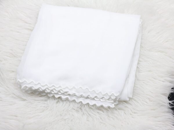 Chiffon Dupatta with Graceful Moti Lace Detailing - Image 2
