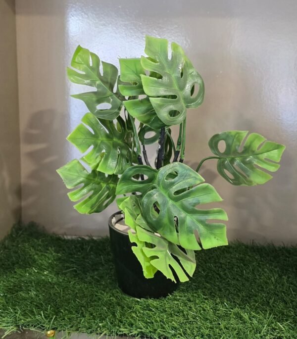 Artificial Plant with Container – Tabletop Home Decor for Spring & Summer - Image 2
