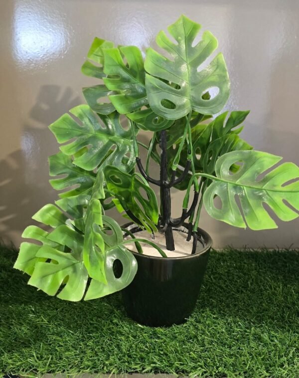 Artificial Plant with Container – Tabletop Home Decor for Spring & Summer - Image 4