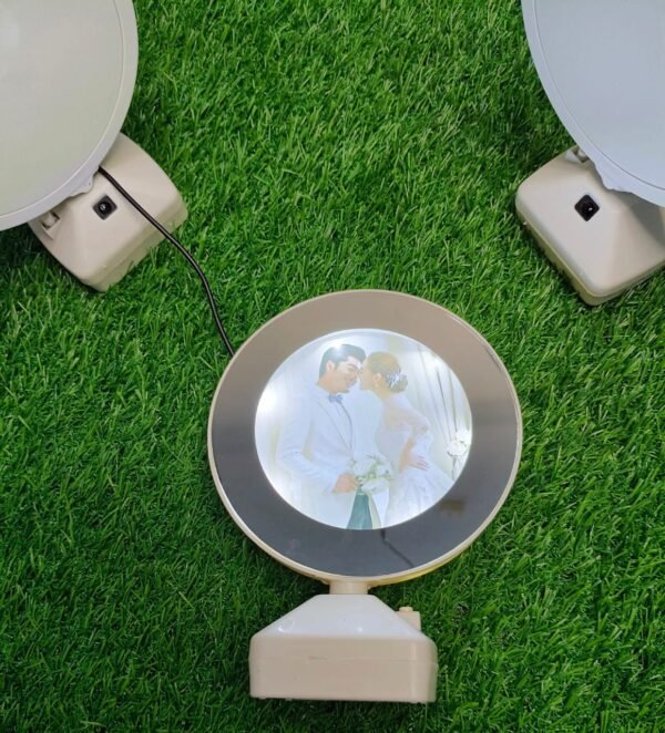 Magic Mirror Photo Frame with LED Lights – Dual Function Decor - Image 3