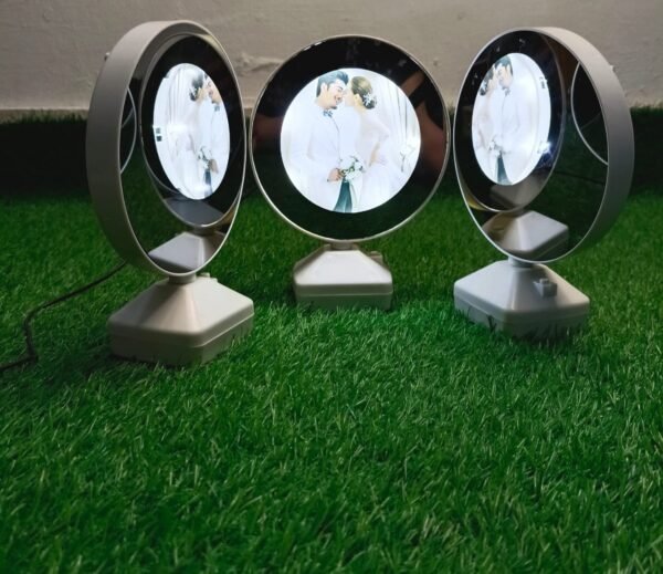 Magic Mirror Photo Frame with LED Lights – Dual Function Decor