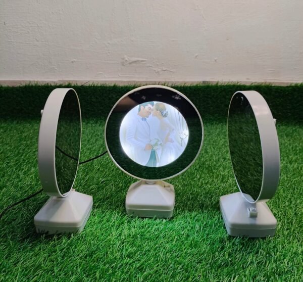 Magic Mirror Photo Frame with LED Lights – Dual Function Decor - Image 2