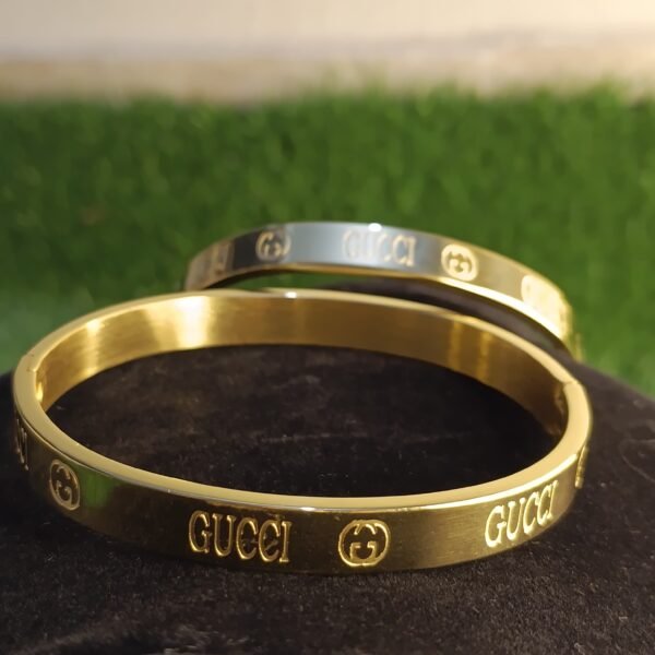 Stainless Steel Waterproof Gucci Kara – Lifetime Polish Guarantee
